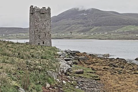 Kildavnet castle - HDR Stock Photos