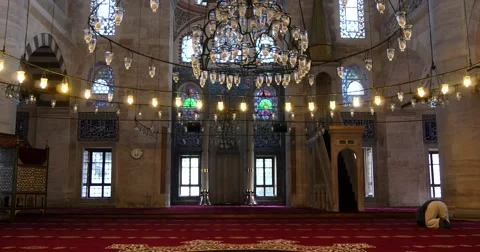 Kilic Ali Pasha mosque inside 4K Видео 49097022