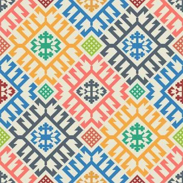 Kilim pattern Stock Illustration