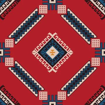 Kilim pattern Stock Illustration
