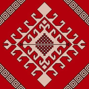 Kilim pattern Stock Illustration