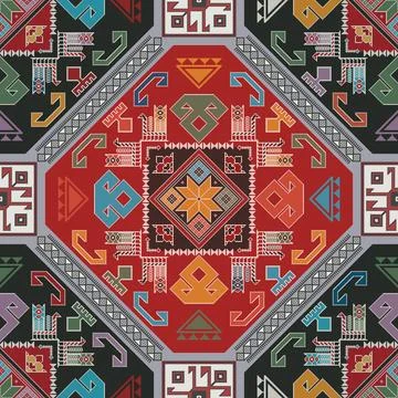 Kilim pattern Stock Illustration