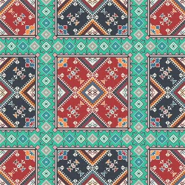 Kilim pattern Stock Illustration