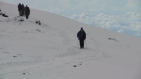 Kilimanjaro Conquered HD Stock Footage