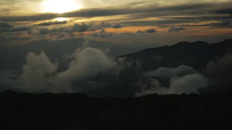 Kilimanjaro Mountain Sunset Stock Footage 38734087