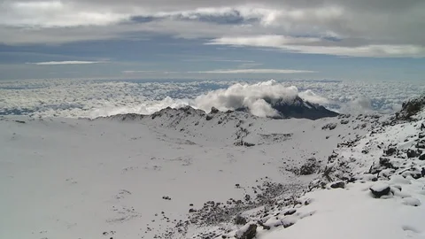 Kilimanjaro Summit View 2 HD Stock Footage 104611676
