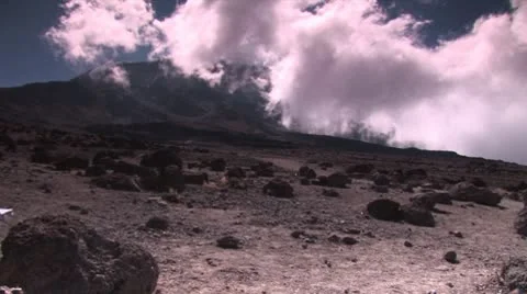 Kilimanjaro timelapse with filter Stock Footage 9179298