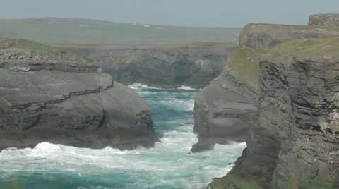 Kilkee Cliffs Ocean 2 Stock Footage 37348527