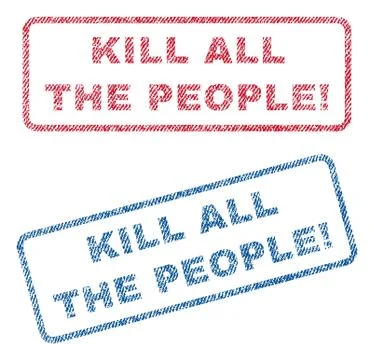 Kill All The People Stock Illustration