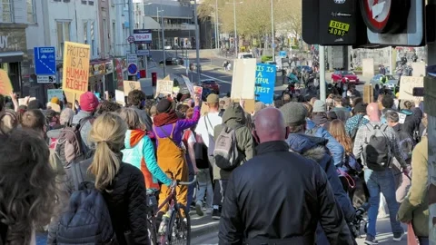 Kill The Bill Peaceful Protest Stock Footage 151802699