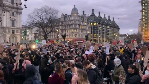 Kill the Bill protest London Stock Footage 150458740