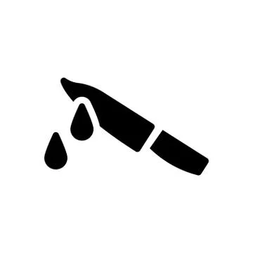 Kill glyph flat icon Stock Illustration