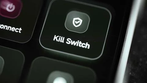 Kill switch control prevents accidental internet exposure Stock Photos