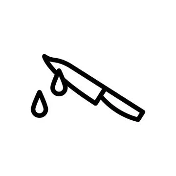 Kill thin line icon Stock Illustration