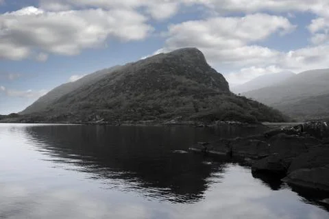 Killarney lakes on cloudy day Stock Photos
