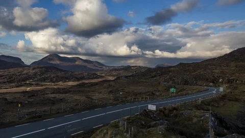 Killarney Mountains at Dusk, Molls Gap  Stock Footage 127061960