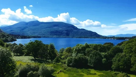 Killarney Park on the Ring of Kerry Aerial Video stock 91832271