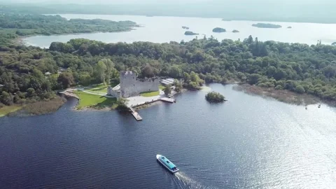 Killarney Ross Castle Drone Clip 7 Видео 139932902