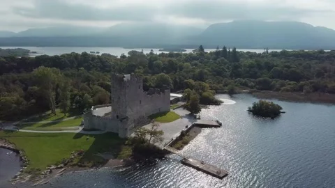 Killarney Ross Castle Drone Clip 3 Видео 139932974