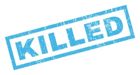 Killed Rubber Stamp Stock Illustration