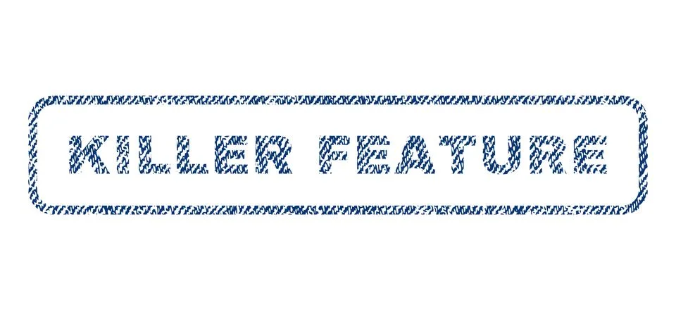 Killer Feature Textile Stamp Stock-Illustration