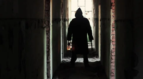 Killer Horror Scene Video stock 32028051