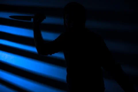 Killer with Knife Stock Photos