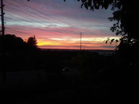 Killer Sunset Lines Stock Photos