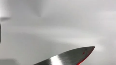 The killer's bloody knife Stock Footage 146711236