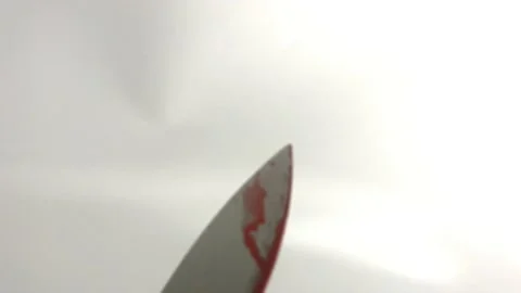 The killer's bloody knife Stock Footage 146711533