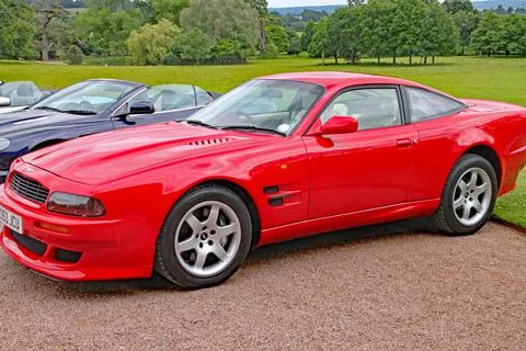 KILLERTON, DEVON - JUNE 2015: A meeting of the Aston Martin owners club Stock Photos