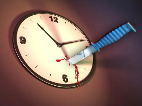 Killing time Illustrazione stock