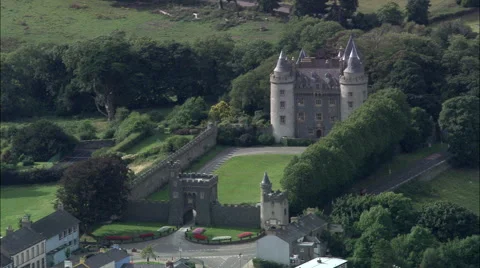 Killyleagh Castle On Strangford Lough Stock Footage 65199964