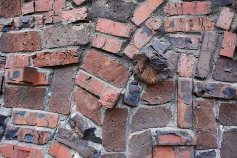 Kilnker brick wall close Stock Photos