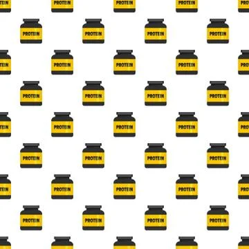 Kilogram protein pattern seamless Stock Illustration