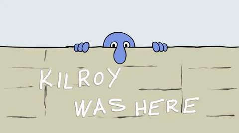KILROY WAS HERE Video stock 979553