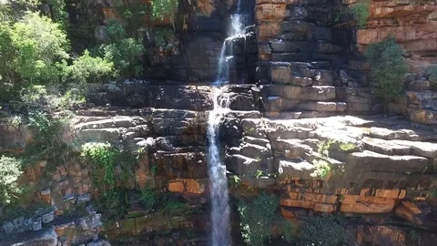 Kimberley waterfall 2 Stock Footage 96063980