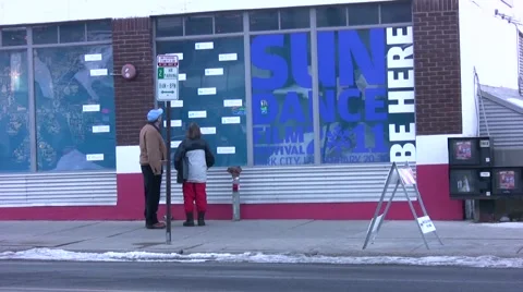 Kimble Arts Center During Sundance Film Festival Stock Footage 1066197