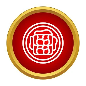 Kimchi fermented vegetables icon representing korean food culture Stock Illustration