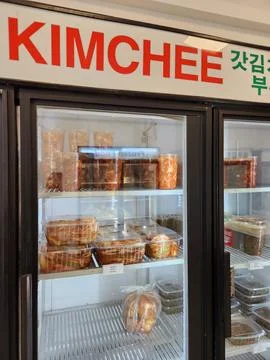 Kimchi refrigerator case Foto stock