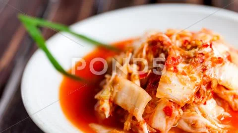 Kimchi salad korean food traditional Stock Photos