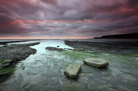 Kimmeridge bay Stock Photos