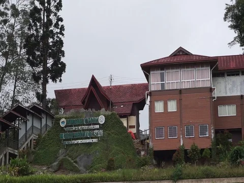 Kinabalu park office building. 스톡 동영상 123760750