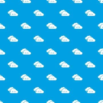KInd cloud pattern vector seamless blue 스톡 일러스트