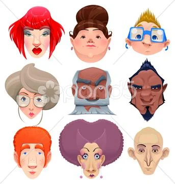 Kind of people Stock Illustration