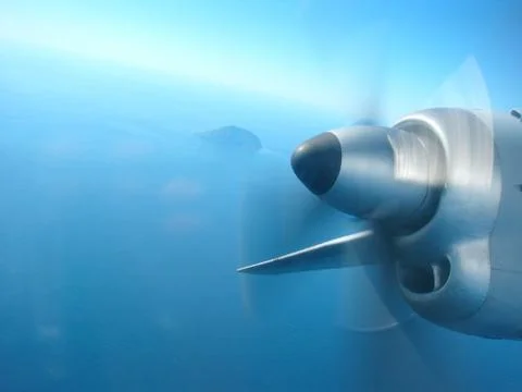 Kind from the plane Stock Photos