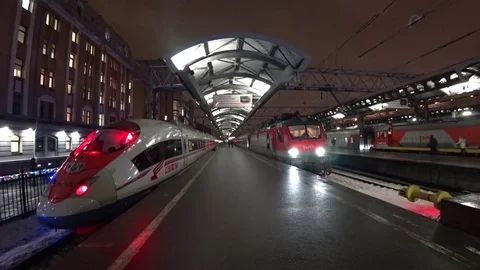 Kind of running people on the platform Stock Footage 84772091
