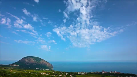 Kind on a sea-piece - timelapse. 4K. FULL HD, 4096x2304. two clips . Stock Footage 36638344