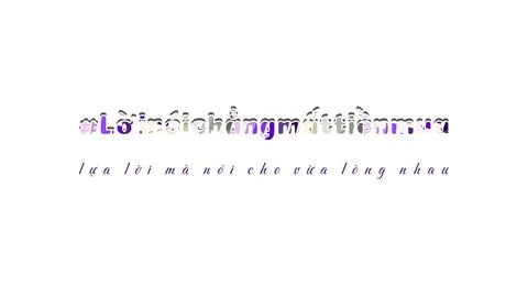 KIND WORDS MATTER presented in Vietnamese isolated display type artwork with pal Stock Illustration
