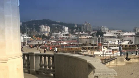 Kind on Yalta from an observation deck Stock Footage 35184218